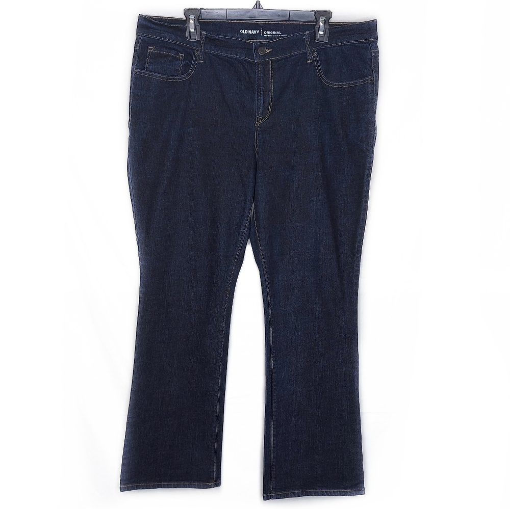 Old Navy Original Mid-Rise Dark Wash Jeans - 16S